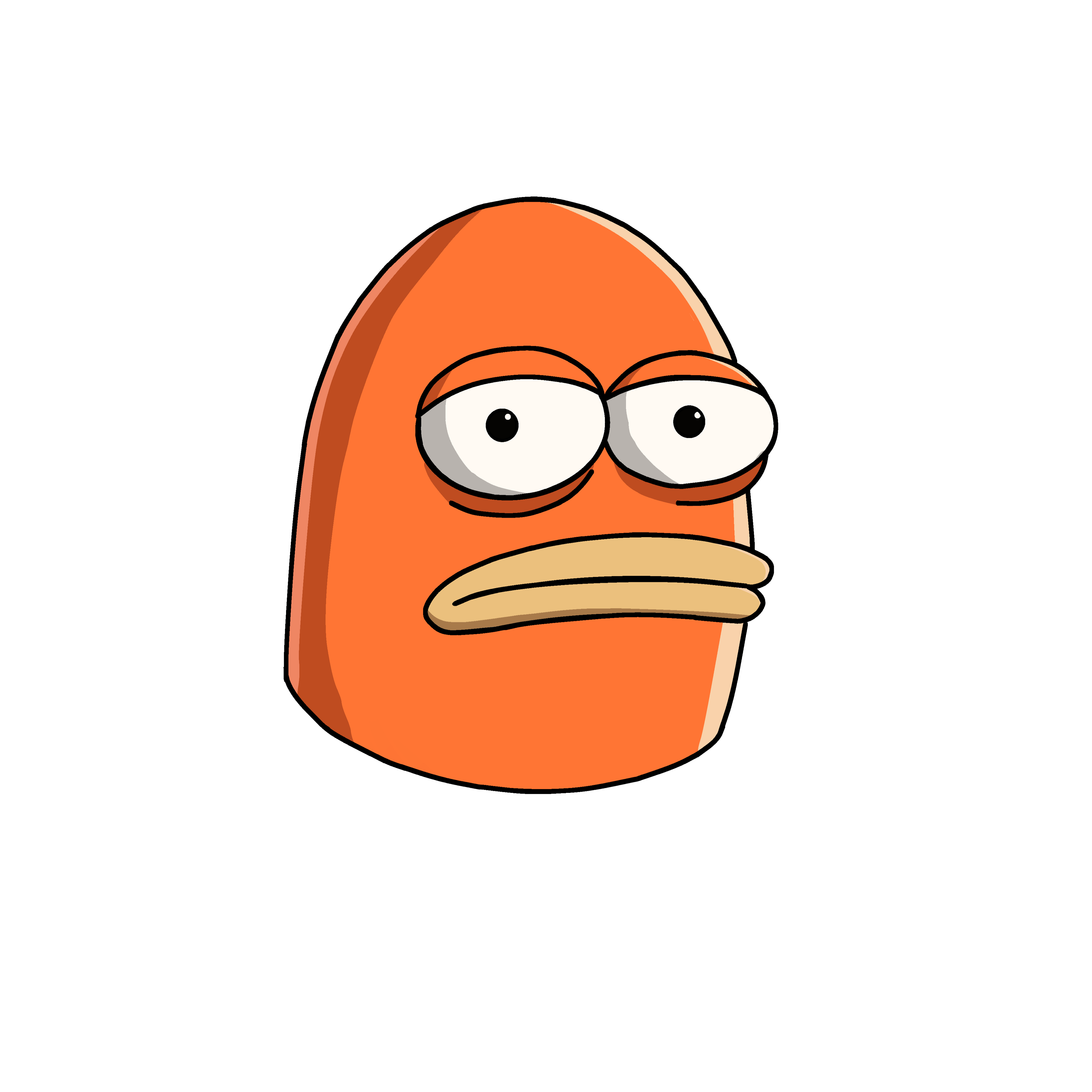 Holographic preview of an undiscovered orange headwear trait.